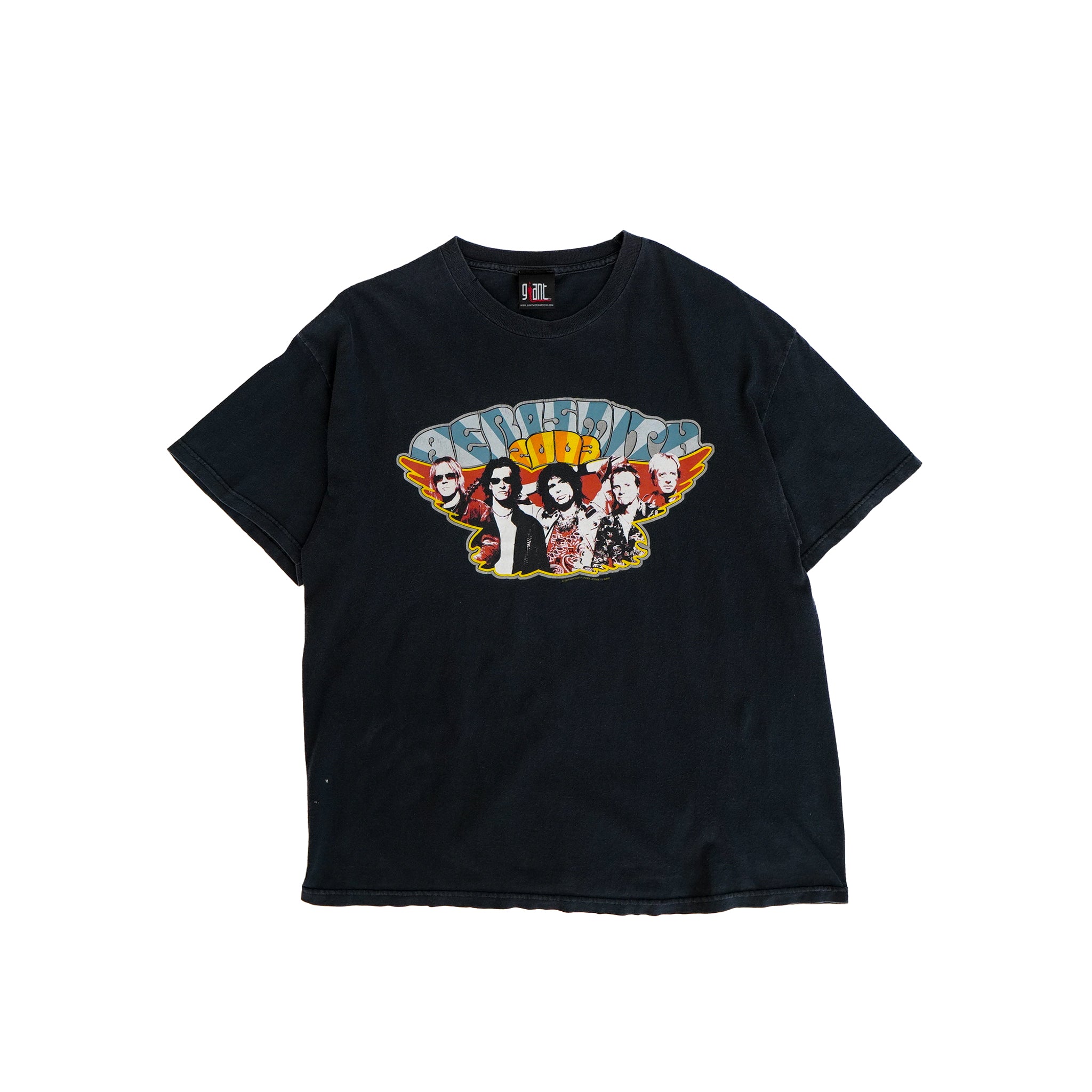 Aerosmith World Tour Shirt Adult Small Concert T-Shirt Black